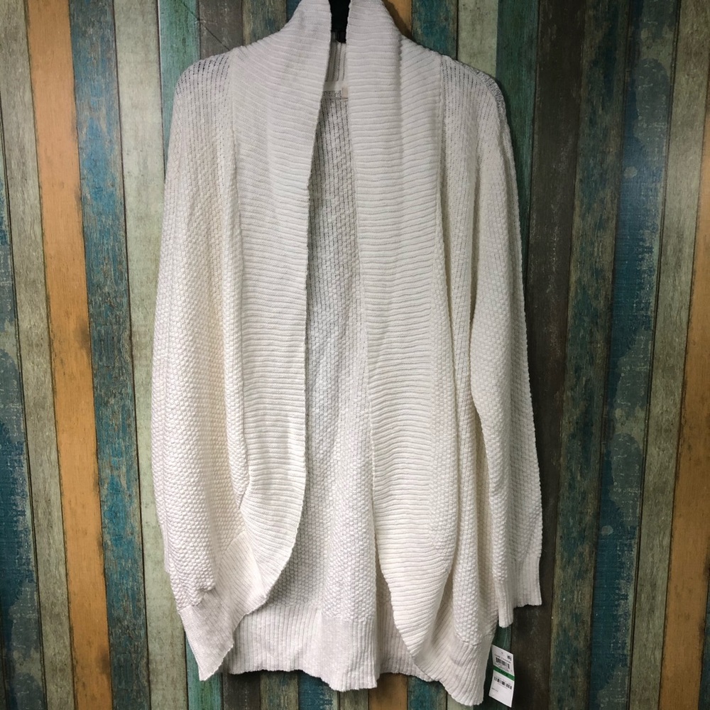 Style & Co White Cardigan